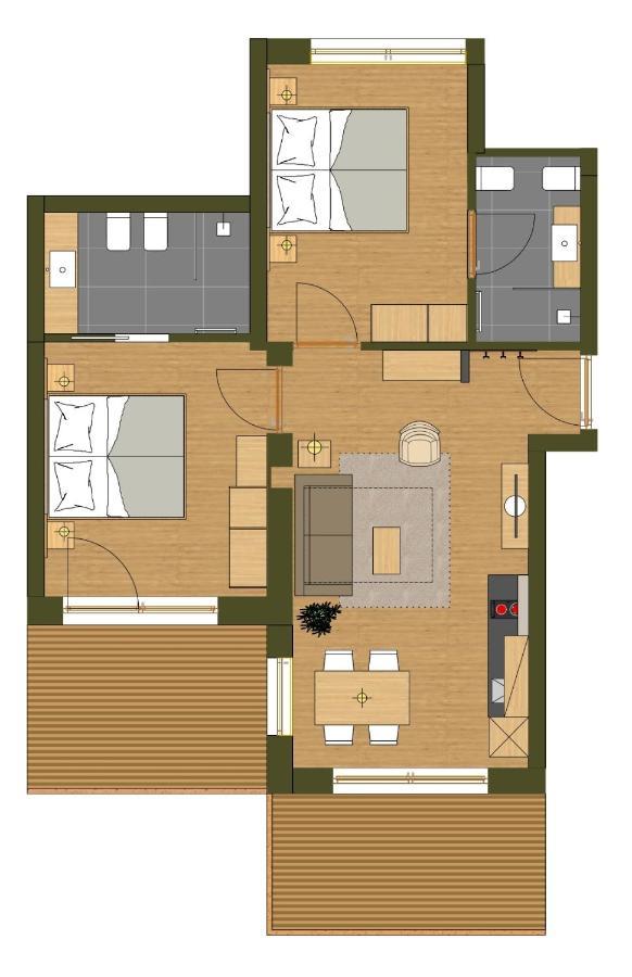 Oberzerod Apartments Seis am Schlern Exteriör bild