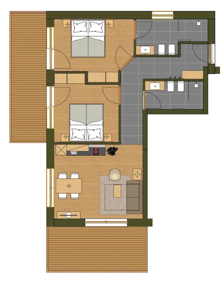 Oberzerod Apartments Seis am Schlern Exteriör bild